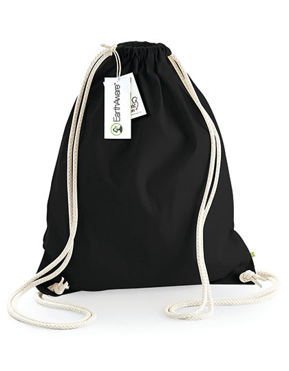 Westford Mill - EarthAware® Organic Gymsac - Black
