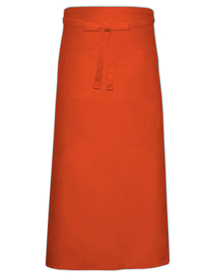 Link Kitchen Wear - Bistro Apron XL With Front Pocket - Orange