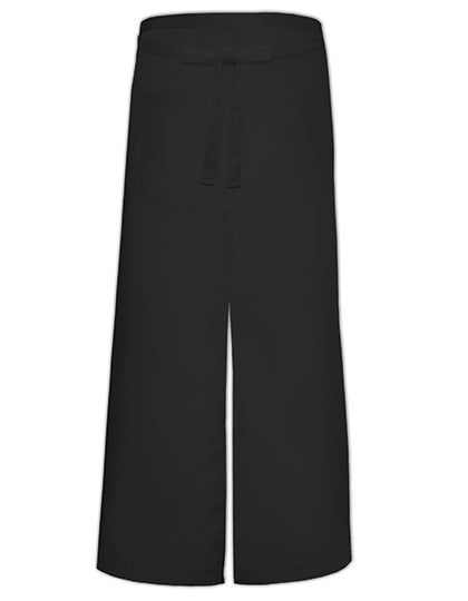 Link Kitchen Wear - Bistro Apron With Split And Front Pocket - Black