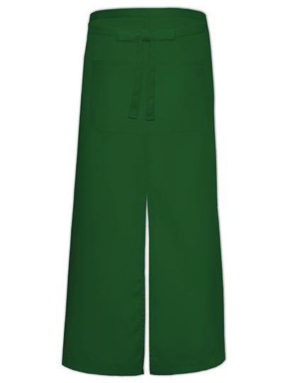 Link Kitchen Wear - Bistro Apron With Split And Front Pocket - Bottle Green