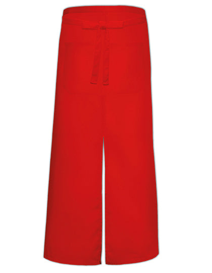 Link Kitchen Wear - Bistro Apron With Split And Front Pocket - Red
