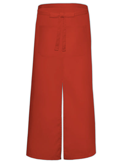 Link Kitchen Wear - Bistro Apron With Split And Front Pocket - Terracotta (ca. Pantone 4840)