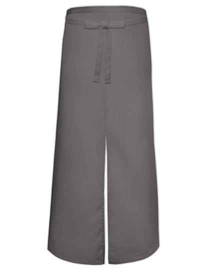 Link Kitchen Wear - Bistro Apron With Split - Dark Grey (ca. Pantone 431)