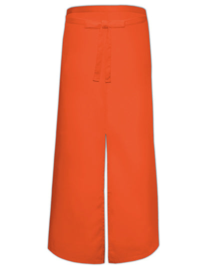 Link Kitchen Wear - Bistro Apron With Split - Orange