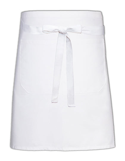 Link Kitchen Wear - Baker´s Apron With Pocket - White