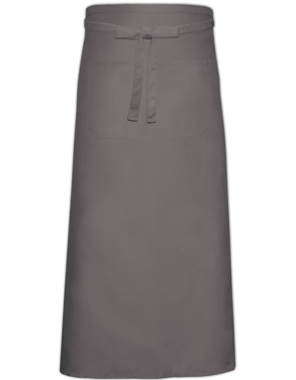 Link Kitchen Wear - Bistro Apron With Front Pocket - Dark Grey (ca. Pantone 431)