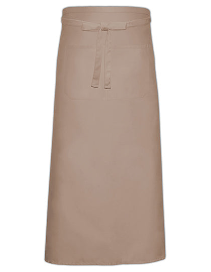 Link Kitchen Wear - Bistro Apron With Front Pocket - Khaki
