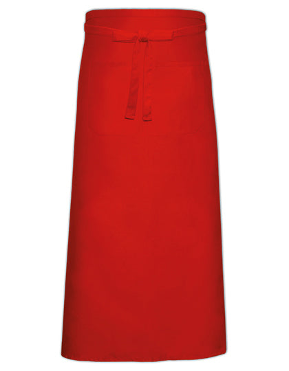 Link Kitchen Wear - Bistro Apron With Front Pocket - Red