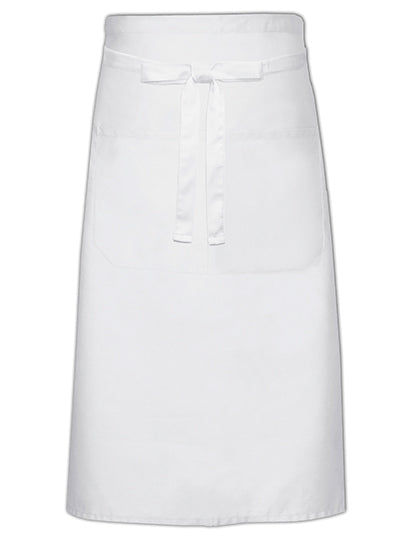 Link Kitchen Wear - Cook´s Apron With Pocket - White