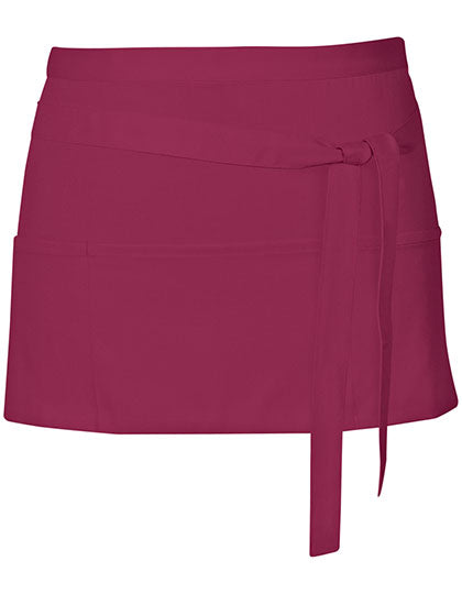 Link Kitchen Wear - Cocktail Apron - Burgundy (ca. Pantone 216)
