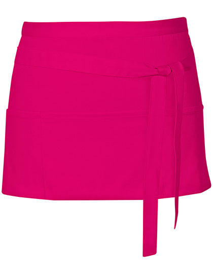 Link Kitchen Wear - Cocktail Apron - Hot Pink (ca. Pantone 241c)