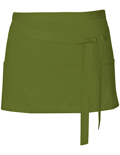 Link Kitchen Wear - Cocktail Apron - Olive (ca. Pantone 378)