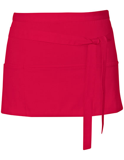 Link Kitchen Wear - Cocktail Apron - Red (ca. Pantone 200)