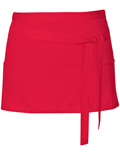 Link Kitchen Wear - Cocktail Apron - Strawberry Red (ca. Pantone 186)