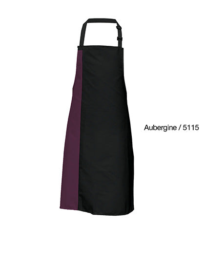 Link Kitchen Wear - Duo Apron - Black / Aubergine (ca. Pantone 5115)