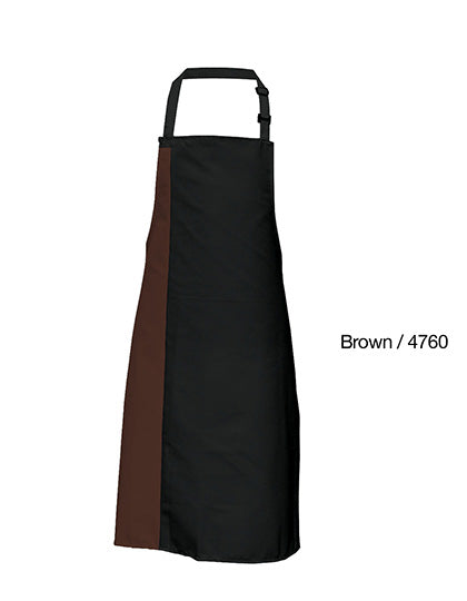 Link Kitchen Wear - Duo Apron - Black / Brown (ca. Pantone 476)