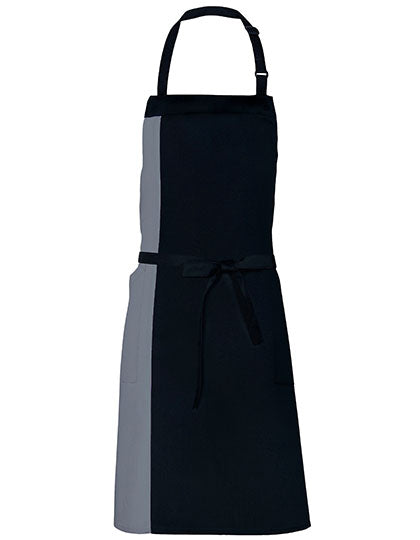 Link Kitchen Wear - Duo Apron - Black / Dark Grey (ca. Pantone 431)
