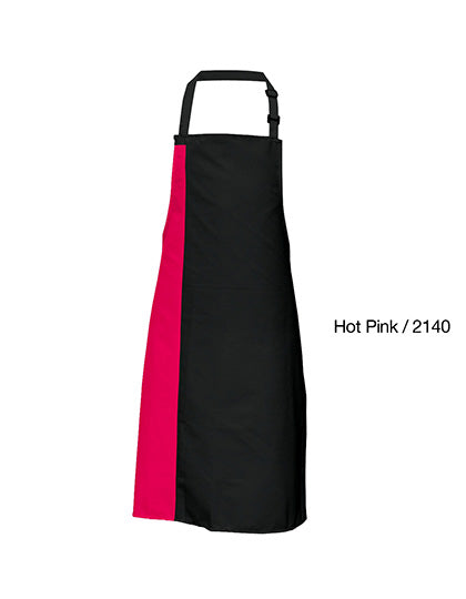 Link Kitchen Wear - Duo Apron - Black / Hot Pink (ca. Pantone 241c)