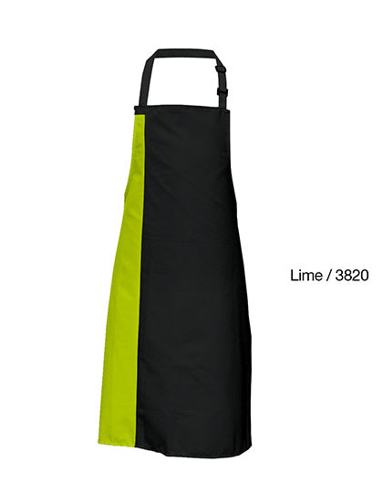 Link Kitchen Wear - Duo Apron - Black / Lime (ca. Pantone 382)