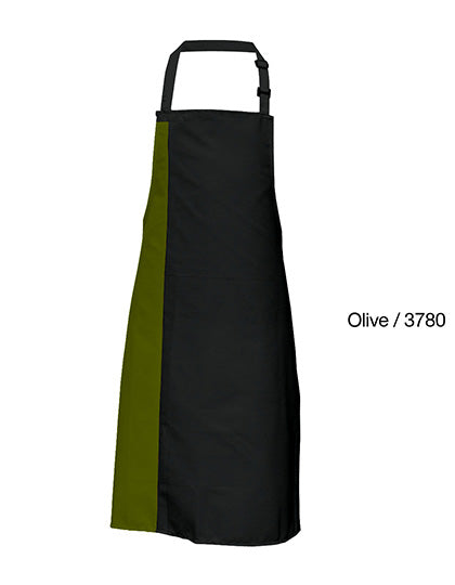 Link Kitchen Wear - Duo Apron - Black / Olive (ca. Pantone 378)