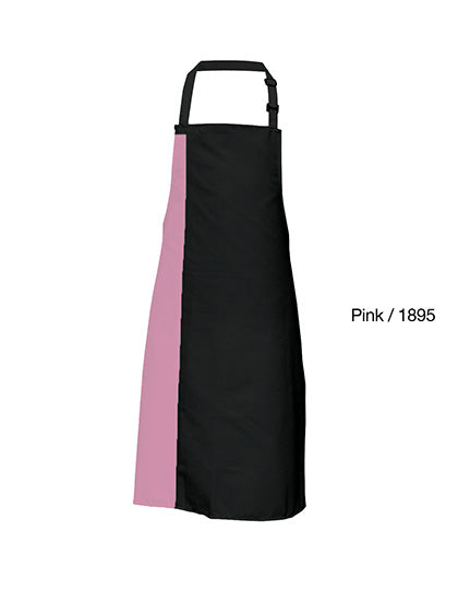 Link Kitchen Wear - Duo Apron - Black / Pink (ca. Pantone 1895)