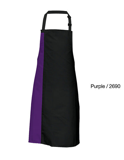 Link Kitchen Wear - Duo Apron - Black / Purple (ca. Pantone 269)