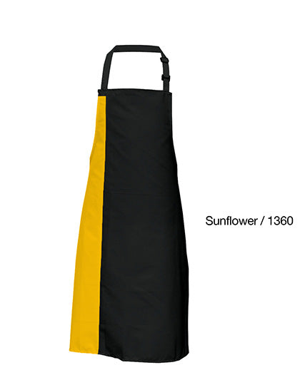 Link Kitchen Wear - Duo Apron - Black / Sunflower (ca. Pantone 136c)