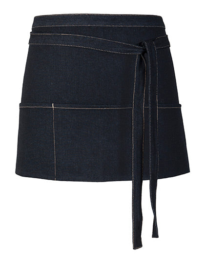Link Kitchen Wear - Jeans Cocktail Apron - Black