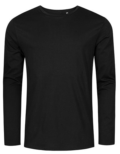 X.O by Promodoro - Men´s Roundneck T-Shirt Long Sleeve - Black