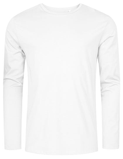 X.O by Promodoro - Men´s Roundneck T-Shirt Long Sleeve - White