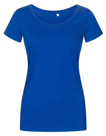 X.O by Promodoro - Women´s Deep Scoop T-Shirt - Azur Blue