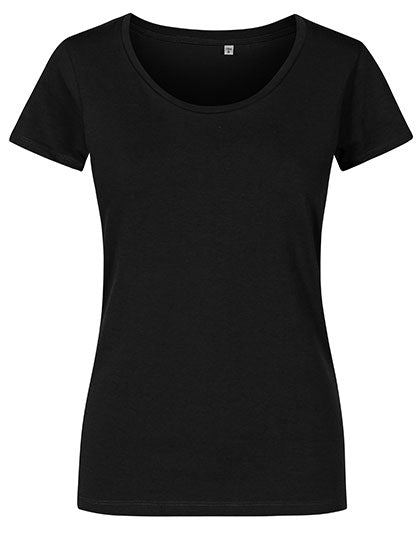 X.O by Promodoro - Women´s Deep Scoop T-Shirt - Black