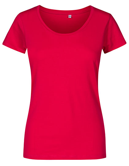 X.O by Promodoro - Women´s Deep Scoop T-Shirt - Bright Rose