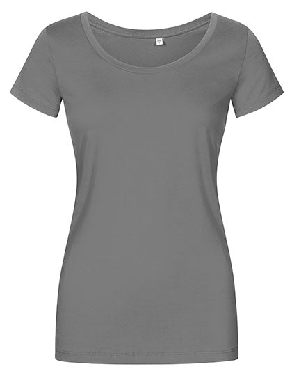 X.O by Promodoro - Women´s Deep Scoop T-Shirt - Steel Grey (Solid)