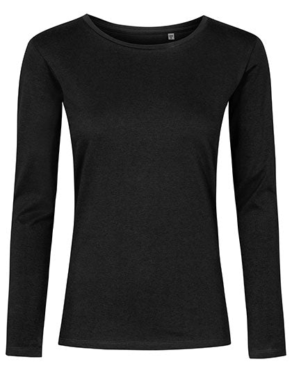 X.O by Promodoro - Women´s Roundneck T-Shirt Long Sleeve - Black