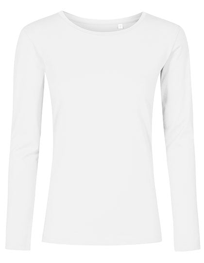 X.O by Promodoro - Women´s Roundneck T-Shirt Long Sleeve - White