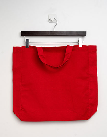Printwear - Cotton Bag Side Fold Short Handles - Red (ca. Pantone 186C)