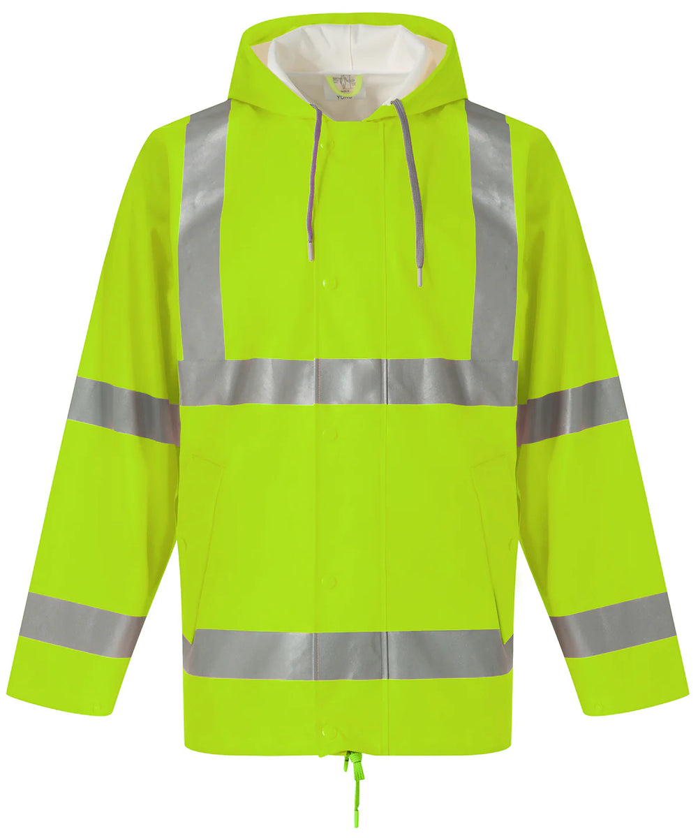 YOKO - Hi-Vis Soft Flex Breathable Regenjas - Hi-Vis Yellow