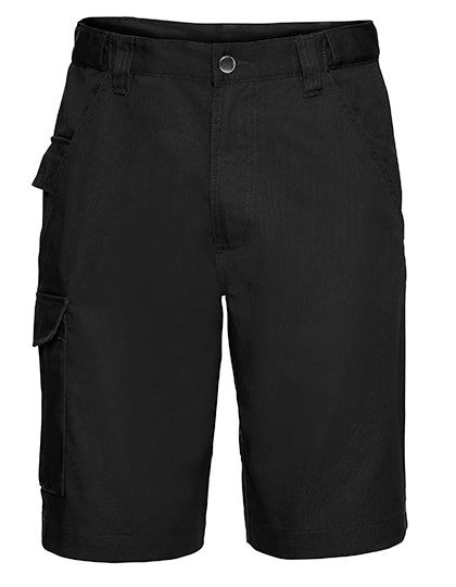 Russell - Workwear Polycotton Twill Shorts - Black