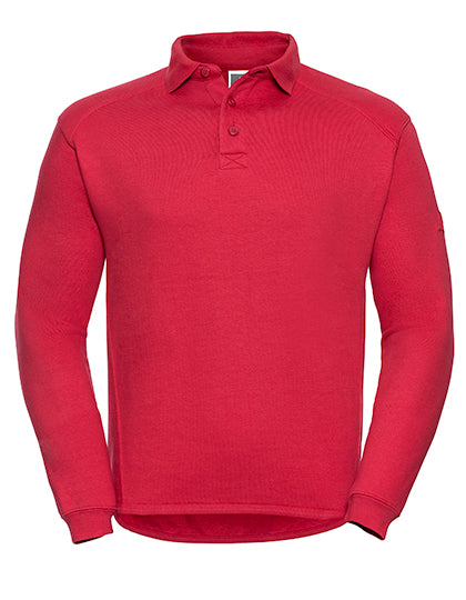 Russell - Heavy Duty Workwear Polo Sweatshirt - Classic Red