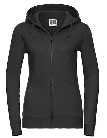 Russel - Authentic Hoodie met Rits Dames - Black