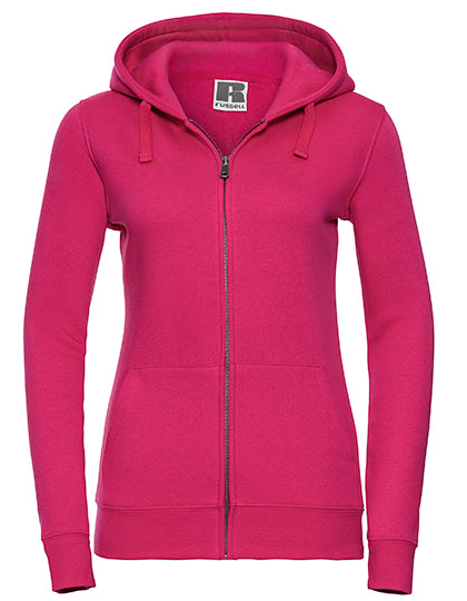 Russel - Authentic Hoodie met Rits Dames - Fuchsia