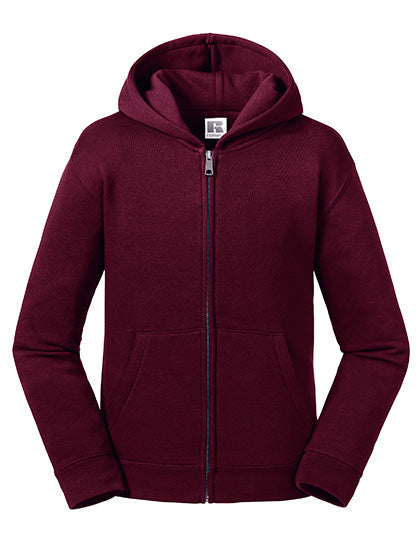 Russel - Authentic Kinder Hoodie met Rits  - Burgundy