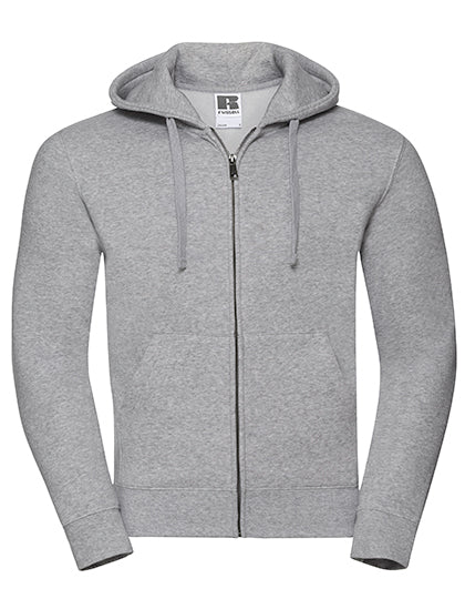 Russell - Authentic Zipped Hood Jacket - Light Oxford (Heathe