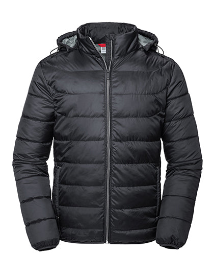 Russell - Men´s Hooded Nano Jacket - Black XL (uitverkoop)