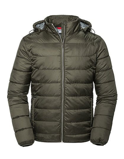 Russell - Hooded Nano Jacket - Dark Olive