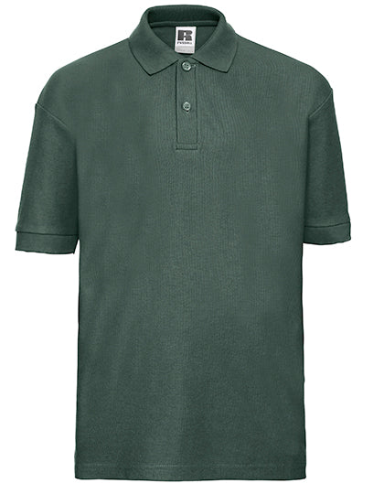 Russell - Classic Polycotton Kinder Polo - Bottle Green
