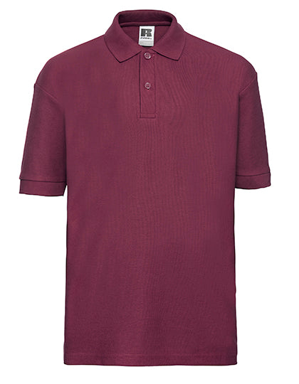 Russell - Classic Polycotton Kinder Polo - Burgundy