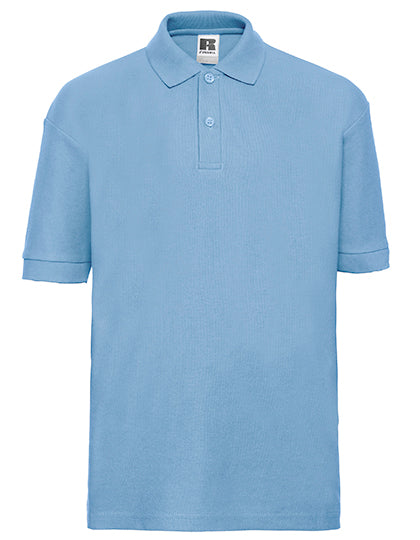 Russell - Classic Polycotton Kinder Polo - Sky