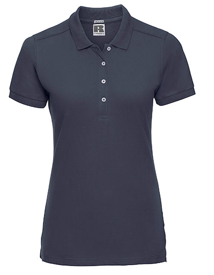 Russell - Fitted Dames Stretch Polo - French Navy